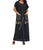 Kaftan-Style Dress with Pockets and Tassel Details for Women's Fashion